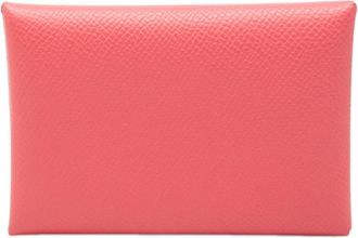 Herm&egrave;s Pink Rose Azalee Epsom Leather Coin Purse/Coin Case (Pre-Owned)
