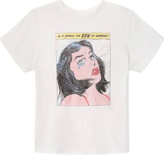 Re/Done T-shirt con stampa grafica - Bianco