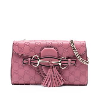 Gucci Tweedehands Kleine Guccissima Emily Crossbody