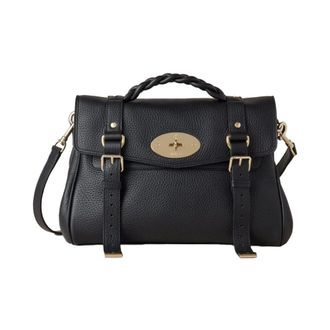 Mulberry Alexa Handtas - Dames - Tassen - Zwart - Maat: ONE Size Leer