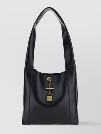 Saint Laurent leather shoulder bag padlock detail