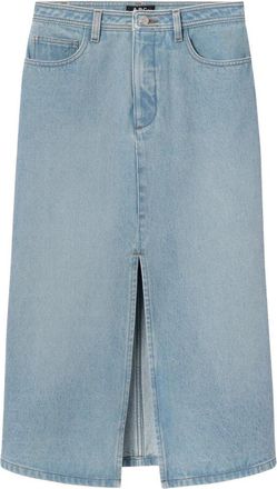 A.P.C. Georgia Rok in Trendy Stijl - Dames - Spijkerrokken - Blauw - XS - Denim - Rokken