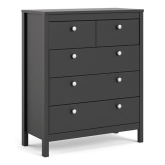 Furniture To Go Madrid Chest 3+2 Drawers in Black