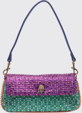 Kurt Geiger Pickle Crystal and Rhinestone Embellished Polyester Shoulder Bag