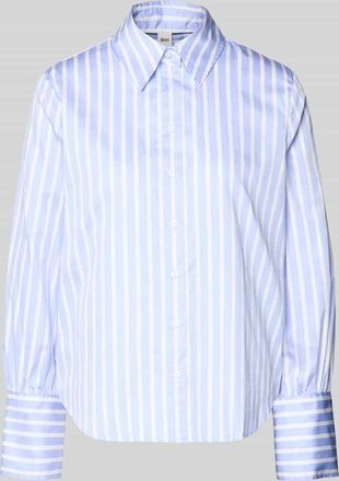 Brax Brax Regular Fit Bluse mit Knopfleiste Modell VICA in Lavender, Größe 36