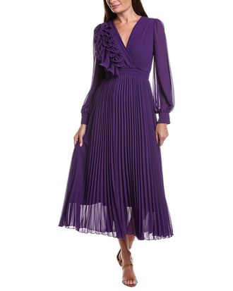 Burryco Burryco Purple Solid Maxi Dress