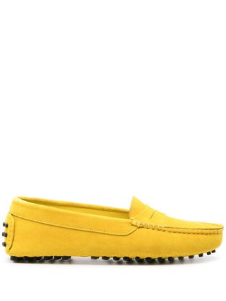 Scarosso Ashley suede loafers - Yellow