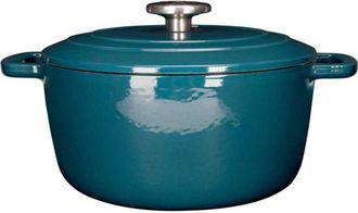 Cosy & Trendy Cocotte En Fonte &Eacute;maill&eacute;e Cosy & Trendy Fontestic &Oslash;24 Cm 4,6 L Bleu Canard