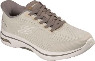 Skechers GO WALK Arch Fit 2.0 Percy Textiel Heren Tan Standaard Sneakers