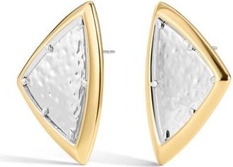 Luv AJ The Bianco Nero Stud Earrings in Gold at Nordstrom