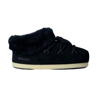 Moon Boot Moon Boot, Winter Boots, female, Black, Size: 5 US EVX Suede Mule Boots