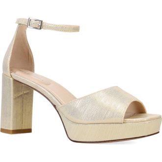 Pelle Moda Pearly Ankle Strap Platform Sandal in Champagne at Nordstrom Rack, Size 7.5