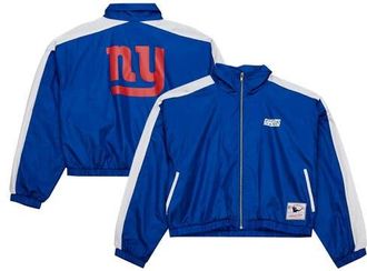 Mitchell & Ness Womens Mitchell & Ness Royal New York Giants Nylon Cropped Full-Zip Jacket at Nordstrom, Size Xx-Large