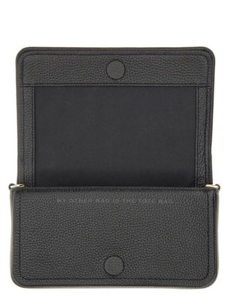 Marc Jacobs Womens Shoulder Bag The Mini Black Leather Cow
