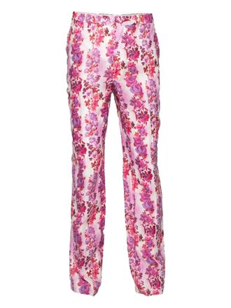 Etro 2023 floral-print trousers - Pink