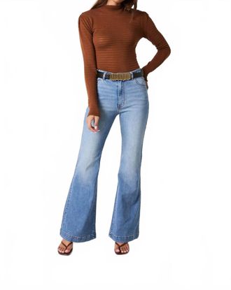 Rolla's East Coast Flare Kate Denim Jeans In Mid Vintage Blue