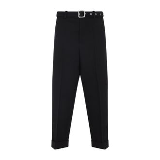 Jil Sander Black Wool Pants-Uomo