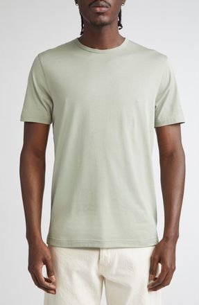 Sunspel Cotton Crewneck T-Shirt in Pastel Green at Nordstrom, Size Xx-Large