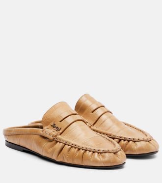 Saint Laurent Le Loafer leather mules