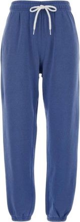 Polo Ralph Lauren Drawstring Track Pants - Dames - Sweatpants - Blauw - L - Katoen - Broeken