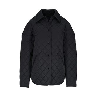 Toteme Dames, Jassen, Zwart, Maat: XS Leer