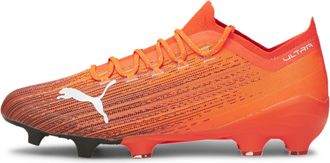 Puma Unisex Adult ULTRA 1.1 FG/AG Football Shoe, Shocking Orange-Puma Black, 6.5 UK