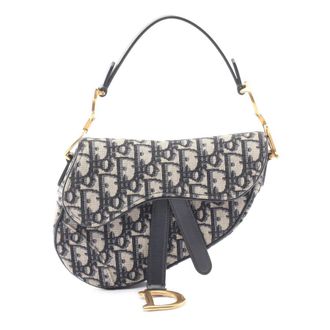 Dior Pre-owned Dior Mini Oblique Canvas Saddle Bag Ladies HQFPCJJ66T8106CT