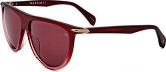 Rag & Bone Womens RNB1056-S-LHF-57 RNB1056 S 57 LHF Sunglasses - Burgundy - One Size
