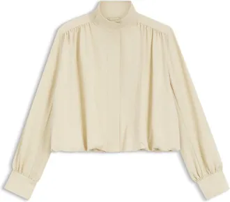 BOSS Relaxed-fit blazer with balloon hem