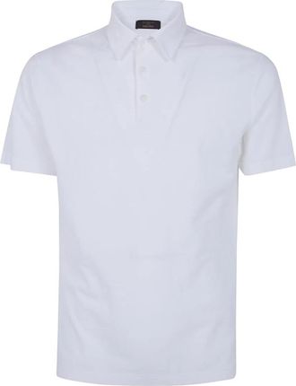 Zanone Polo Shirt met korte mouwen - Heren - Polos - Wit - 2XL - Katoen - Tops