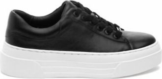 J/Slides Womens Amanda Shoe In Black Leather