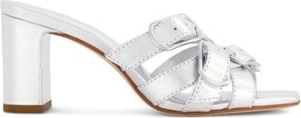 Bernardo Bernardo 1946 76mm Bea strappy sandals - women - Calf Leather/Calf Leather/Calf Leather - 6 - Silver