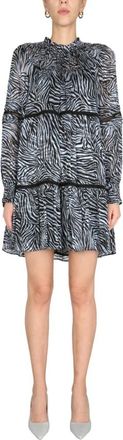 Michael Kors Korte Jurk - Dames - Korte kleedjes - Blauw - XS - Kleedjes