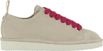 Panchic Lace-up Sneakers - Dames - Sneakers - Beige - 38 EU - Su&egrave;de - Schoenen