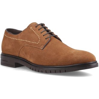 Hush Puppies Sterling Suede Leather Mens Tan Standard Lace-Up Shoes - Size UK 10