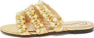Charlotte Olympia Sandali con suola piatta Pre-owned - Oro