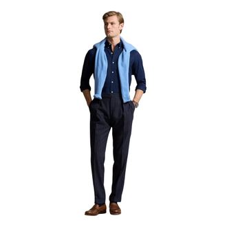 Ralph Lauren Heren, Overhemden, Blauw, Maat: XL Katoen