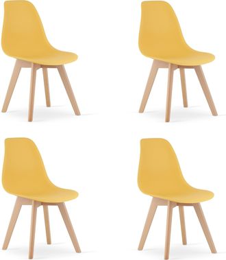 OEM Silla Kito Color Mostaza / Patas Naturales X 4