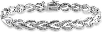 Amour 1 CT TW Diamond Bracelet In Sterling Silver