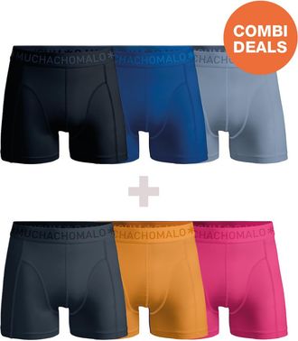 Muchachomalo Heren Boxershorts - 3+3 Pack - Mannen Onderbroeken