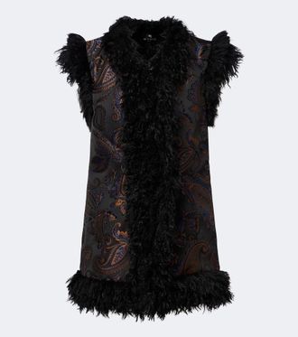 Etro Fringed paisley jacquard vest