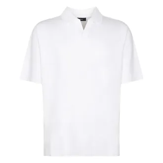 Herno Polo Shirts, male, White, Size: XL Knit Cotton Polo Shirt