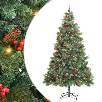 vidaXL &Aacute;rbol De Navidad Artificial Verde 210 Cm Pvc Y Metal Vidaxl