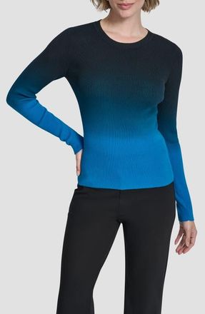 DKNY Dip Dye Sweater in Ocean Blue at Nordstrom, Size Medium