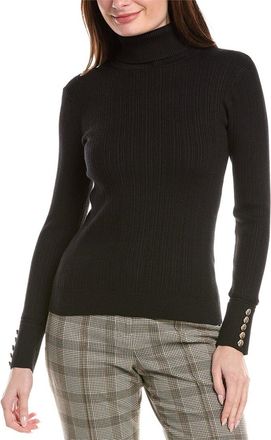 Elie Tahari Turtleneck Rib Sweater