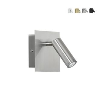 Luce-Ambiente-Design Aplique De Pared De Metal Con Luz Led Orientable Dickens - Silver