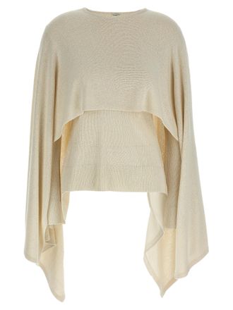 Toteme Beige Silk Womens Cardigan
