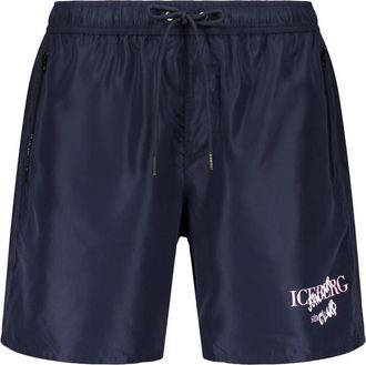 Iceberg Beachbroek - Heren - Strandmode - Blauw - M - Polyester - Badmode