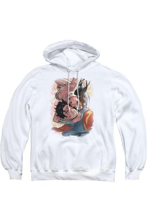 Gildan Justice League of America Love Birds Adult Pull Over Hoodie / Hooded Sweatshirt
