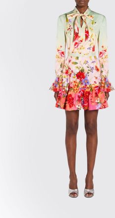 Roberto Cavalli Abito mini Roberto Cavalli in cotone stretch stampato